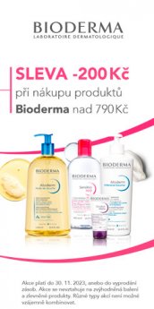 BIODERMA SLEVA 200 Kč při nákupu nad 790 Kč