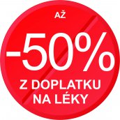 Sleva 50% z doplatku na léky!